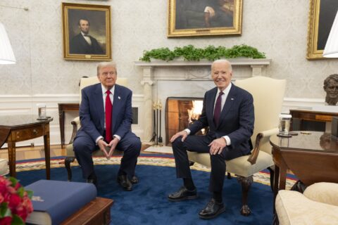 U.S President Joe Biden and President-Elect Donald Trump Meet in the Oval Office